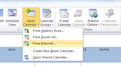 TV guide in Microsoft Outlook